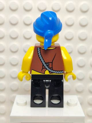 Pirate Vest and Anchor Tattoo Black Legs, pi128 Minifigure LEGO®