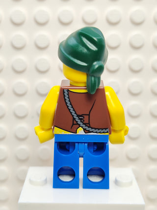 Pirate Vest and Anchor Tattoo Blue Legs, pi129 Minifigure LEGO®