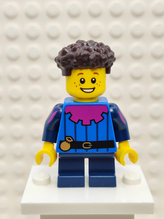 Peasant - Child, Dark Blue Short Legs, cas577 Minifigure LEGO®