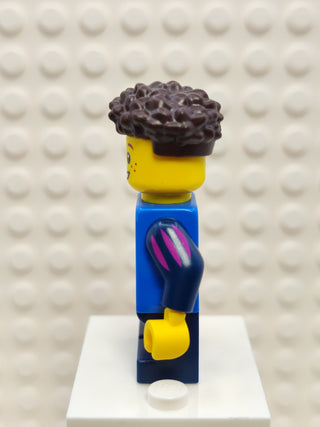 Peasant - Child, Dark Blue Short Legs, cas577 Minifigure LEGO®