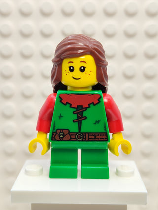 Forest Girl - Red, Long Hair, cas573 Minifigure LEGO®