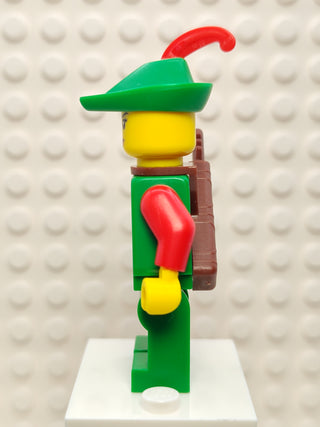 Forestwoman - Red, Green Hat, cas572 Minifigure LEGO®