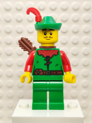 Forestman - Red, Green Hat, cas571 Minifigure LEGO®