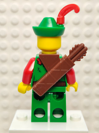 Forestman - Red, Green Hat, cas571 Minifigure LEGO®