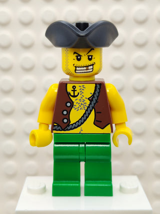 Pirate Vest and Anchor Tattoo, pi097 Minifigure LEGO®   