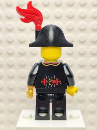 Captain - Bicorne Hat with Plume, pi138a Minifigure LEGO®   