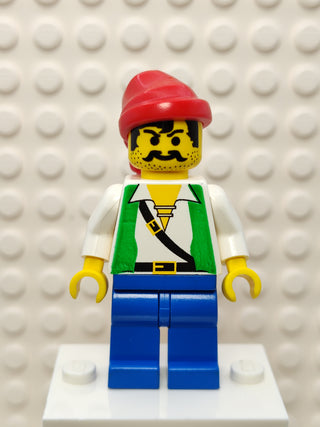 Pirate Green Vest and Blue Legs, pi052 Minifigure LEGO®   