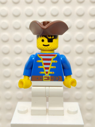 Pirate Blue Jacket and White Legs, pi009 Minifigure LEGO®