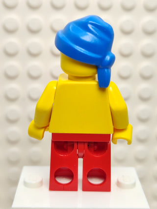 Pirate Red / Black Stripes Shirt and Red Legs, pi030 Minifigure LEGO®