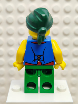 Pirate Blue Vest and Green Legs, pi108 Minifigure LEGO®   