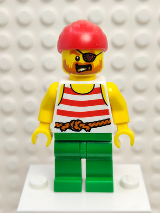 Pirate - Male Red Bandana, pi190 Minifigure LEGO®