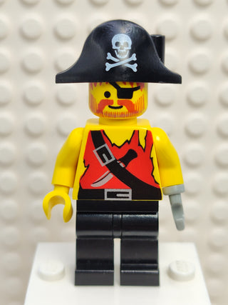 Pirate Shirt with Knife and Black Legs, pi078 Minifigure LEGO®