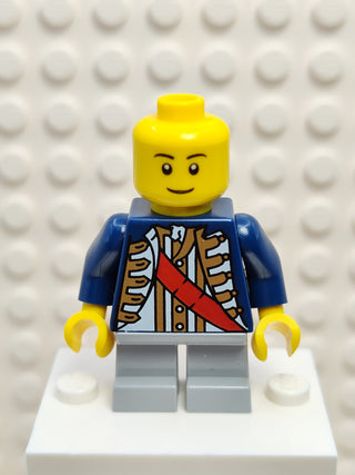 Red Sash with Helmet Closed, cas476a Minifigure LEGO®