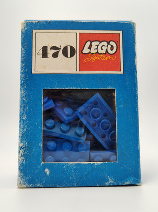 Set 470-1, 1 x 1, 1 x 2, 2 x 2, 2 x 3, 2 x 4 Plates (System) Building Kit LEGO®