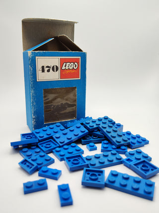Set 470-1, 1 x 1, 1 x 2, 2 x 2, 2 x 3, 2 x 4 Plates (System) Building Kit LEGO®