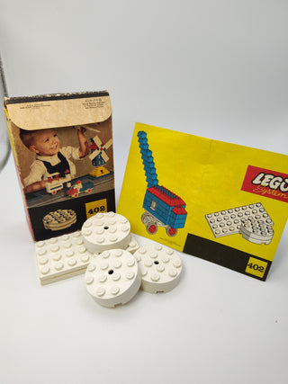 Set 402-2, White Turntables Building Kit LEGO®
