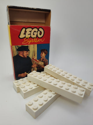 Set 216-1, 2 x 10 Bricks Building Kit LEGO® Certified Pre-Owned with Box (White)