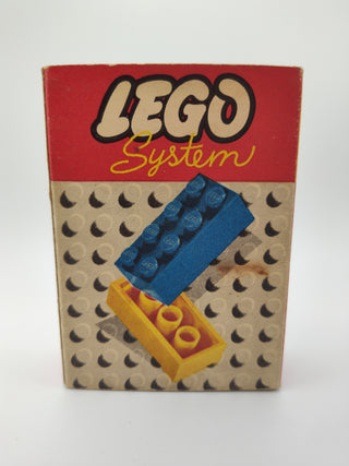 Set 282-1, 2 x 2 Sloping Roof Bricks, Red Building Kit LEGO®