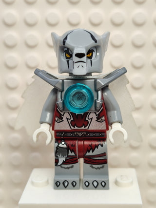 Worriz - Flat Silver Armor and Cape, loc038 Minifigure LEGO®