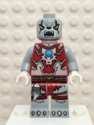 Worriz - Flat Silver Armor and Cape, loc038 Minifigure LEGO®