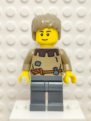 Fantasy Era - Peasant Male Young (Black Eyebrows), cas410a Minifigure LEGO®