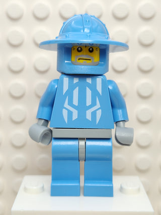 Knights Kingdom II - Jayko Printed Torso, Broad Brim Helmet, Elderly Face (Chess Pawn), cas276 Minifigure LEGO® Minifigure Only, no weapons