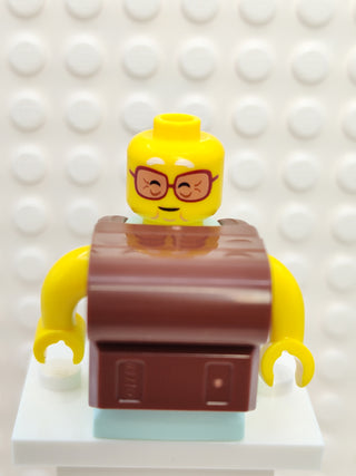 Mrs. Castillo - Reddish Brown Backpack, drm014 Minifigure LEGO®