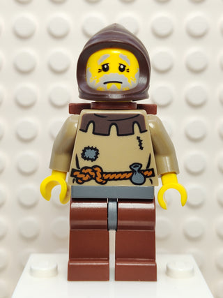 Peasant Male Old, cas409 Minifigure LEGO®