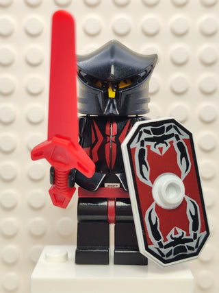 Knights Kingdom II, Shadow Knight Vladek, cas256 Minifigure LEGO® With Sword and Shield