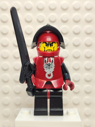 Knights Kingdom II, Shadow Knight Vladek, Dark Red Armor, cas270 Minifigure LEGO® With Sword