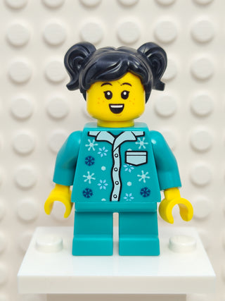 Girl - Dark Turquoise Pajamas, hol256 Minifigure LEGO®