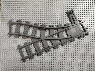 LEGO® Train Track, Switch Point Right, Dark Bluish Gray, Part# 53404 Part LEGO® Without Yellow Switch
