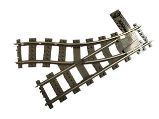 LEGO® 9v Train Track, Switch Point Right, Dark Gray, Part# 2859 Part LEGO® Without Yellow Switch