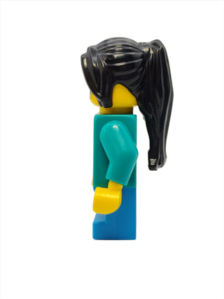 Girl Child - Dark Turquoise Jacket over Purple Shirt, hol276 Minifigure LEGO®