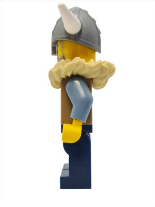Viking Warrior - Male with Dark Tan Fur Jacket, vik040 Minifigure LEGO®