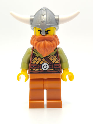 Viking Warrior - Male with Dark Orange Beard and Legs, vik038 Minifigure LEGO®