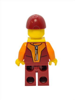 Lifeguard - Dark Red Cap and Life Jacket, cty0810 Minifigure LEGO®