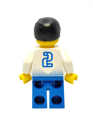 Soccer Player White & Blue Team #2, soc081 Minifigure LEGO®