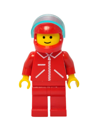 Jacket Red with Zipper - Red Helmet, jred007 Minifigure LEGO®