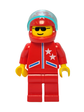 Jacket 2 Stars Red - Red Helmet 7 White Stars, jstr003 Minifigure LEGO®
