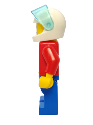 Jacket with Zipper - Red with White Helmet, zip013 Minifigure LEGO®