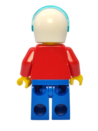 Jacket with Zipper - Red with White Helmet, zip013 Minifigure LEGO®