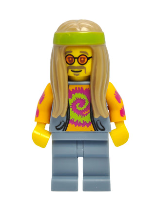 Flower Child - Orange Glasses and Tie Dye Shirt, col305 Minifigure LEGO®