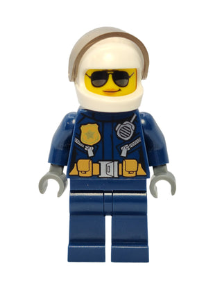 Police - City Helicopter Pilot Female with Silver Sunglasses, cty0739 Minifigure LEGO®