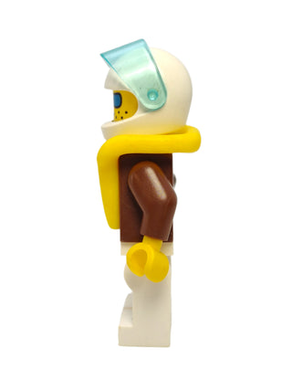Jacket Brown - White Helmet and Life Jacket, jbr011 Minifigure LEGO®