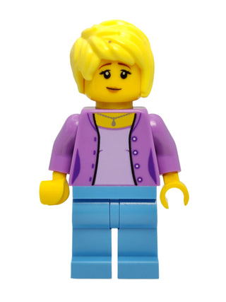 Female with Medium Lavender Jacket, twn394 Minifigure LEGO®