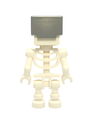 Minecraft Skeleton - Flat Silver Helmet, min032 Minifigure LEGO®