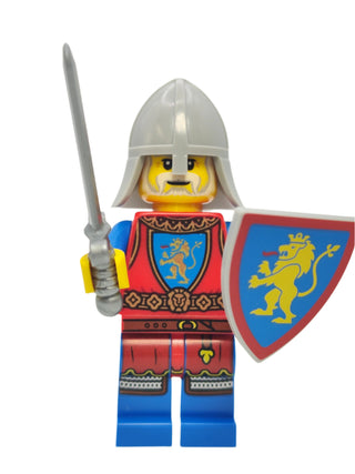 Modern Lion Knight with White Beard with Shield Varient Minifigure LEGO®