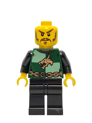 Dragon Knight Quarters - Long Brown Moustache, cas454 Minifigure LEGO®