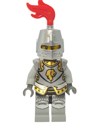 Lion Knight Armor with Lion Head and Belt - Gray Beard, cas443 Minifigure LEGO®
